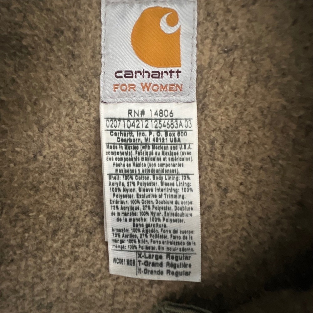 Carhartt Vintage Jkt C61
Detroit USA. Green
Sherpa Distressed Grunge
Womens XL - Picture 6 of 11